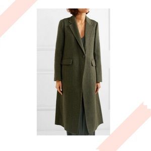Vince dark green wool coat